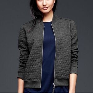Gap charcoal Jacquard Bomber Jacket , size M